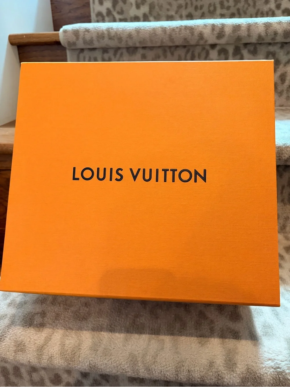 Louis Vuitton Bright Orange Logo Gift Boxes Trio